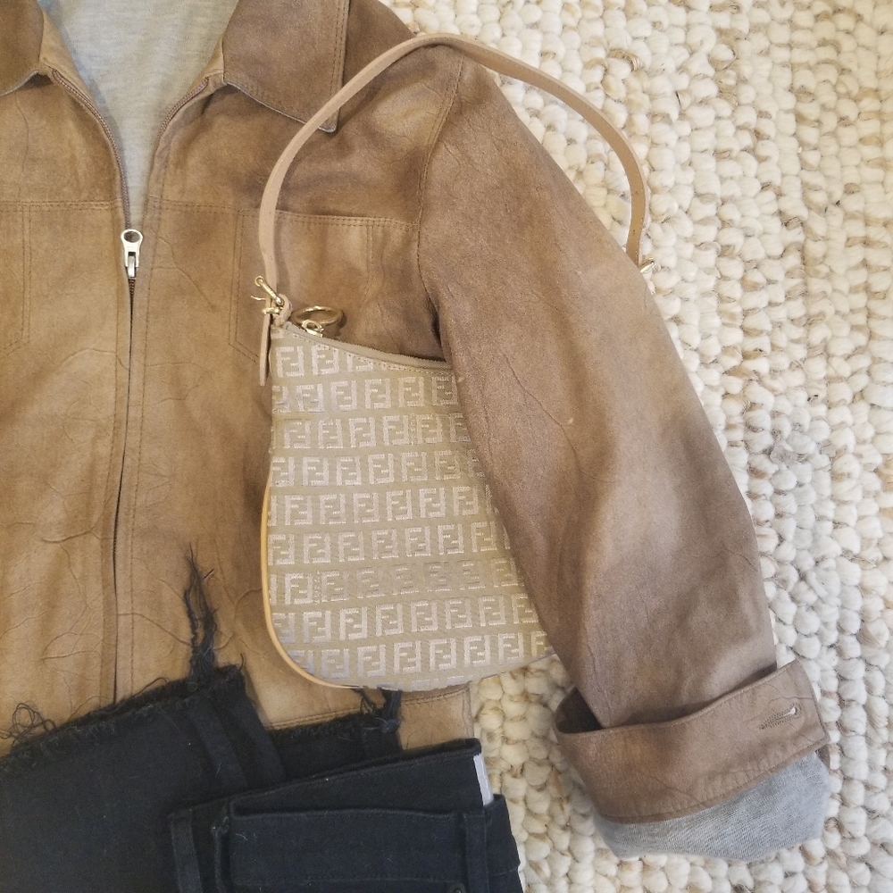 SOLD ❄️ Fendi Vintage Zucchino Oyster Bag - Picture 5 of 12